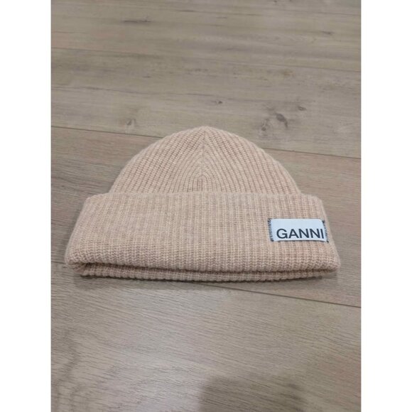 Like new Ganni wool beanie toque beige cream - Picture 6 of 6